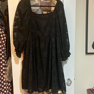 Easel Fall Floral Lace Dress Sz M